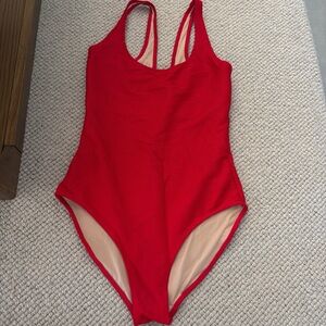 Red One Piece Swimsuit